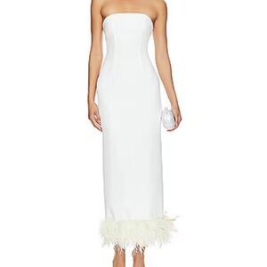 Elegant White Strapless Dress